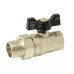 Кран кульовий з напівзгоном ITAL PN40 3/4", прямий, нікель