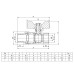 Кран кульовий з напівзгоном ITAL PN40 3/4", прямий, нікель