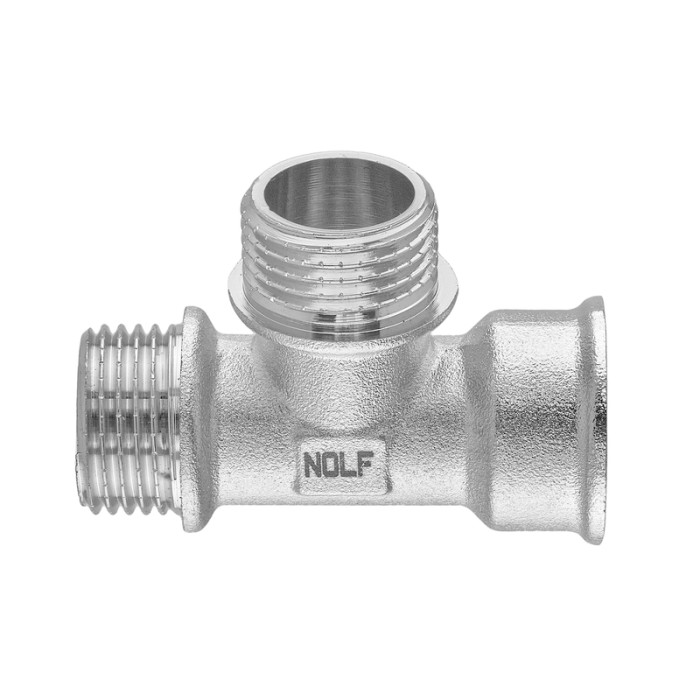 Трійник Nolf NFC.T06FMM-N-1/2''FMM нікельований (NF3099) Трійник Nolf NFC.T06FMM-N-1/2''FMM нікельований (NF3099)