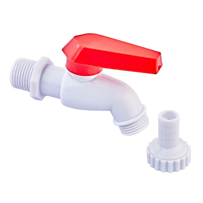 Кран пивний PVC (White+red) Plamix PVI-1/2" (PM0631) Кран пивний PVC (White+red) Plamix PVI-1/2" (PM0631)