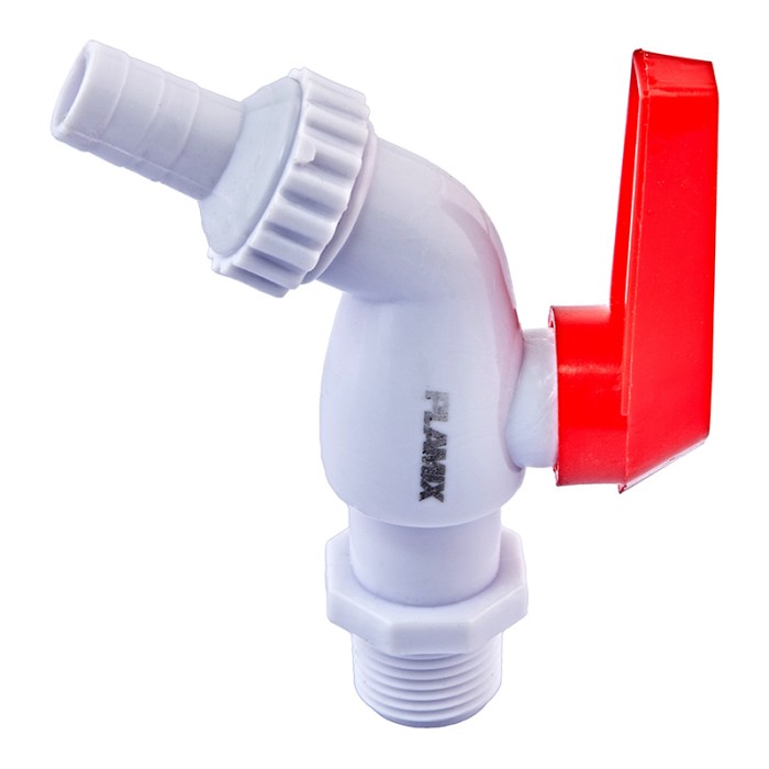 Кран пивний PVC (White+red) Plamix PVI-1/2" (PM0631) Кран пивний PVC (White+red) Plamix PVI-1/2" (PM0631)