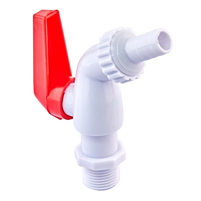 Кран пивний PVC (White+red) Plamix PVI-1/2" (PM0631) Кран пивний PVC (White+red) Plamix PVI-1/2" (PM0631)