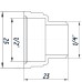 Перехідник редукційний 1/2″х1/4″ВЗ латунний LP313S OPTIMUM