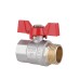 Кран кульовий Thermo Alliance Standart 1" ВЗ для води (метелик) SD607NW25PN40