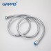 Полімерний шланг для душу GAPPO G42, 1500 мм, сірий/хром