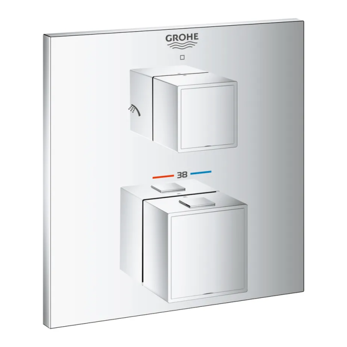 Термостат прихованого монтажу на 2 споживача Grohe Grohtherm Cube (24154000) Термостат прихованого монтажу на 2 споживача Grohe Grohtherm Cube (24154000)