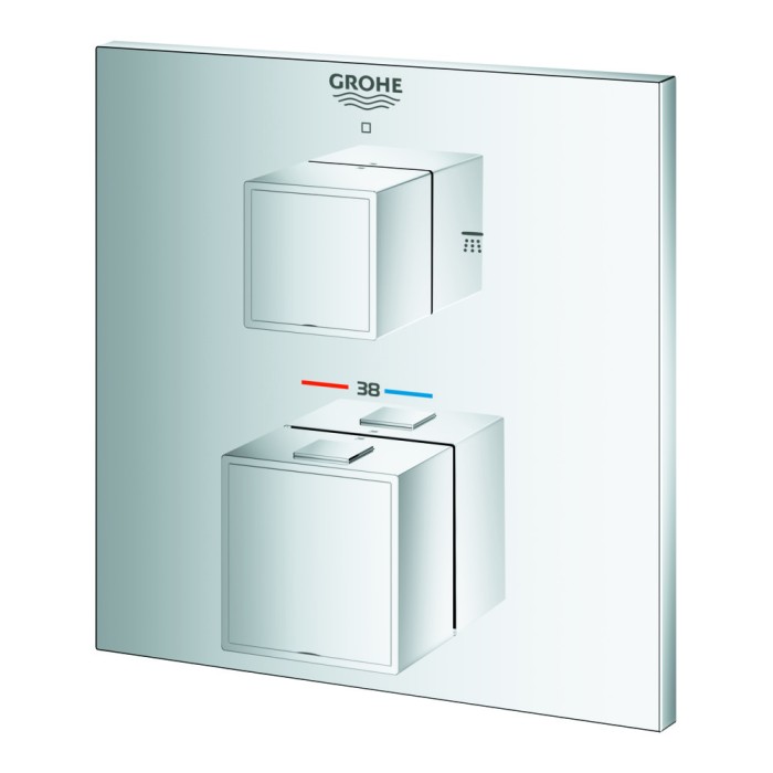 Термостат прихованого монтажу на 2 споживача Grohe Grohtherm Cube (24154000) Термостат прихованого монтажу на 2 споживача Grohe Grohtherm Cube (24154000)