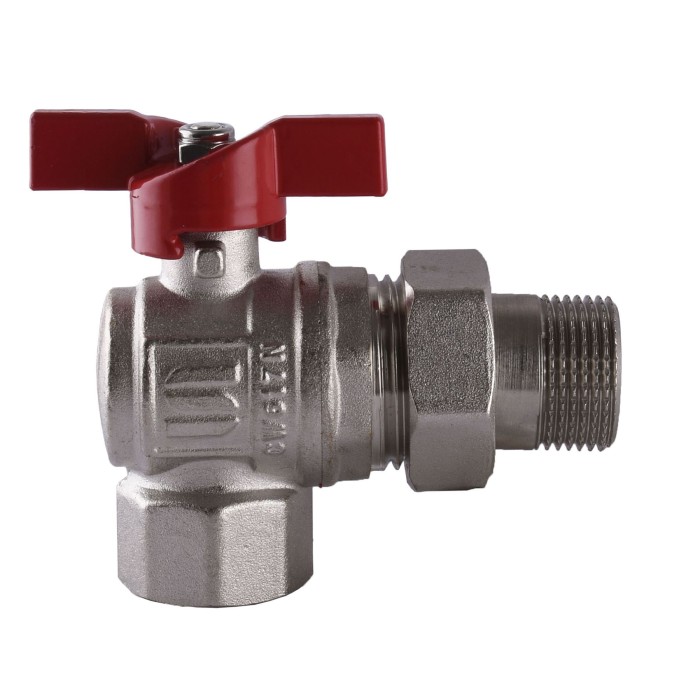 Кран кульовий кутовий з американкою SELBA 3/4″ SL1543 Кран кульовий кутовий з американкою SELBA 3/4″ SL1543