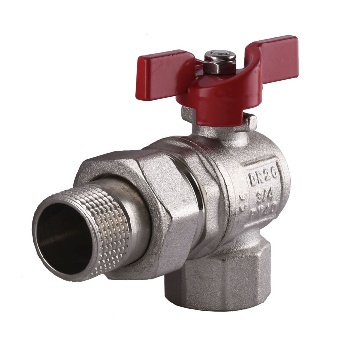 Кран кульовий кутовий з американкою SELBA 3/4″ SL1543 Кран кульовий кутовий з американкою SELBA 3/4″ SL1543
