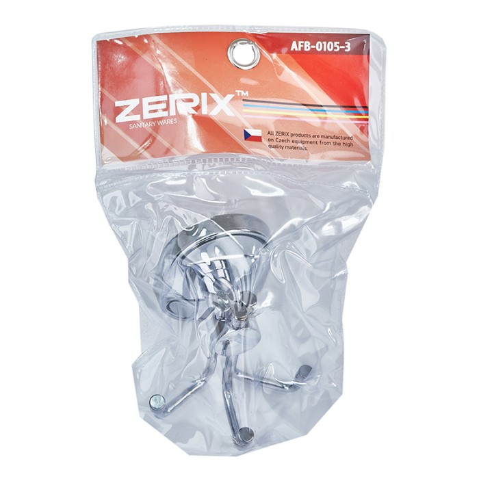 Гачок потрійний Zerix AFB-0105-3 (ZX5049) Гачок потрійний Zerix AFB-0105-3 (ZX5049)