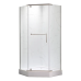 Душова кабіна з низьким піддоном Mixxus LINES SCT01-90x90x198-TR CHROME прозоре скло 6мм NEW (в 2 ящ) (MI8370)