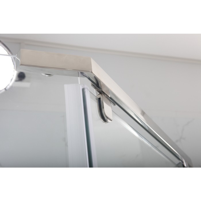 Душова кабіна з низьким піддоном Mixxus LINES SCT01-90x90x198-TR CHROME прозоре скло 6мм NEW (в 2 ящ) (MI8370)