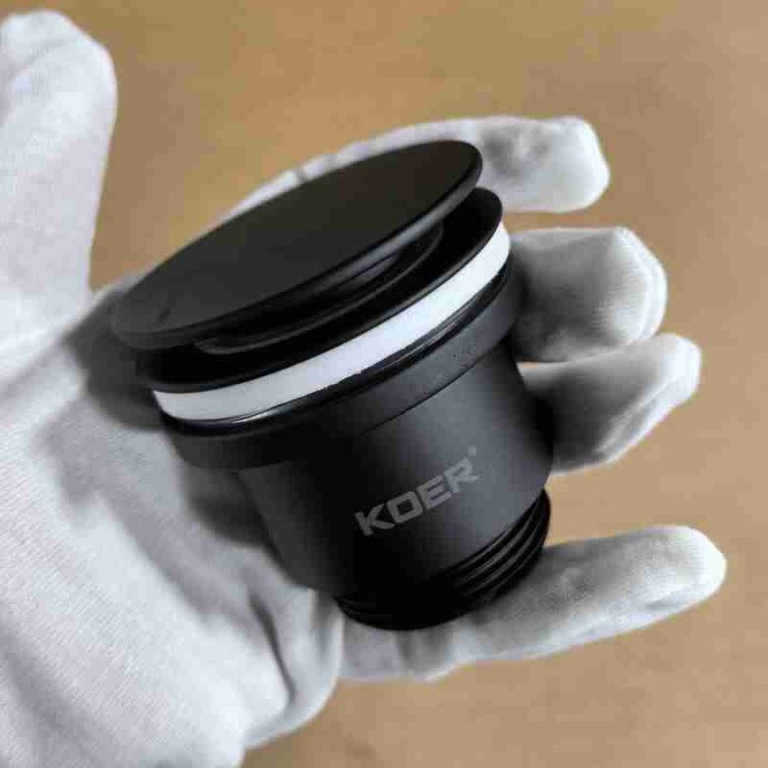 Донний клапан для раковини Koer PW-11-05 1 1/4'' універсальний (з/без перел) СLICK-СLACK (Колір чорн) (KR5795) Донний клапан для раковини Koer PW-11-05 1 1/4'' універсальний (з/без перел) СLICK-СLACK (Колір чорн) (KR5795)