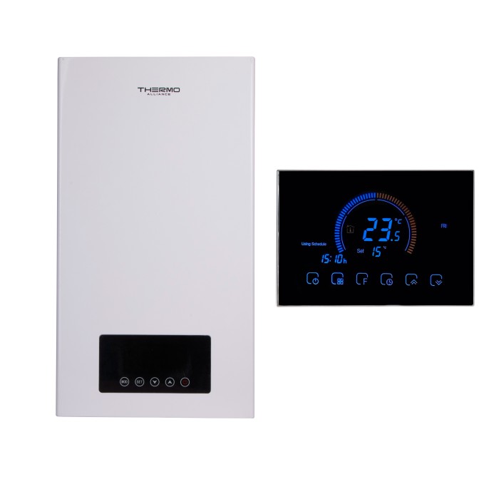 Комплексне рішення Thermo Alliance для котельні: електричний котел 24 кВт + провiдний термостат Wi-Fi Комплексне рішення Thermo Alliance для котельні: електричний котел 24 кВт + провiдний термостат Wi-Fi