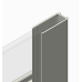 Бічна стінка до кабіни Koer SR SW01-90x200-TR-07 прозоре скло Easy Clean 8мм, графіт (KR5382)