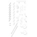 Бічна стінка до кабіни Koer SR SW01-90x200-TR-07 прозоре скло Easy Clean 8мм, графіт (KR5382)