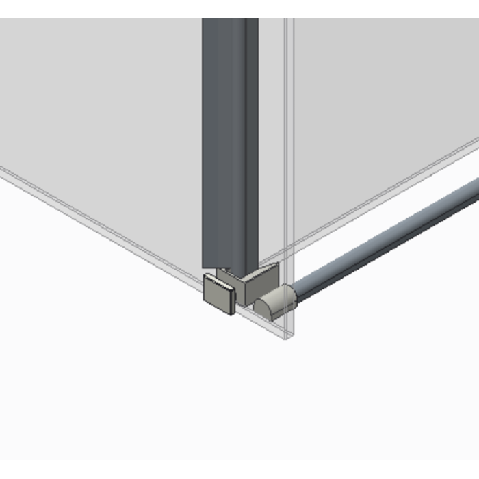 Бічна стінка до кабіни Koer SR SW01-90x200-TR-07 прозоре скло Easy Clean 8мм, графіт (KR5382) Бічна стінка до кабіни Koer SR SW01-90x200-TR-07 прозоре скло Easy Clean 8мм, графіт (KR5382)