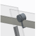 Бічна стінка до кабіни Koer SR SW01-90x200-TR-07 прозоре скло Easy Clean 8мм, графіт (KR5382)