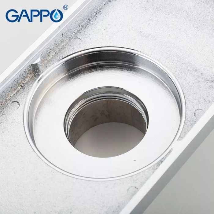 Трап для душу GAPPO G82050, латунь, 100х200 мм, хром Трап для душу GAPPO G82050, латунь, 100х200 мм, хром