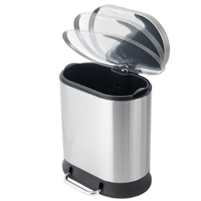 Відро для сміття з плавним закриттям овальне Mixxus Premium Strong-TC0105 SS Color 5л колір наржавійка (MI7080) Відро для сміття з плавним закриттям овальне Mixxus Premium Strong-TC0105 SS Color 5л колір наржавійка (MI7080)