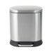 Відро для сміття з плавним закриттям овальне Mixxus Premium Strong-TC0105 SS Color 5л колір наржавійка (MI7080)