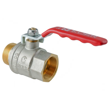 Кран кульовий ГШВ Koer Extreme KE.215-15 - 1/2" FM ручка "важіль" червона (KR5750)