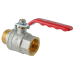 Кран кульовий ГШВ Koer Extreme KE.215-15 - 1/2" FM ручка "важіль" червона (KR5750)
