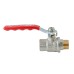 Кран кульовий ГШВ Koer Extreme KE.215-15 - 1/2" FM ручка "важіль" червона (KR5750)
