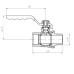 Кран кульовий ГШВ Koer Extreme KE.215-15 - 1/2" FM ручка "важіль" червона (KR5750)