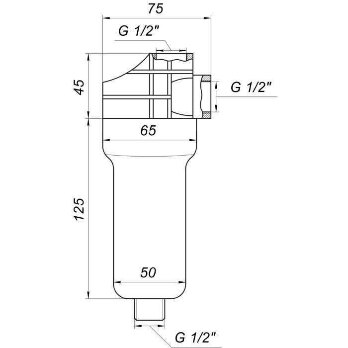 Фільтр-колба універсальна (поліфосф. сіль) Bіо+ systems SL35, 1/2″ Фільтр-колба універсальна (поліфосф. сіль) Bіо+ systems SL35, 1/2″