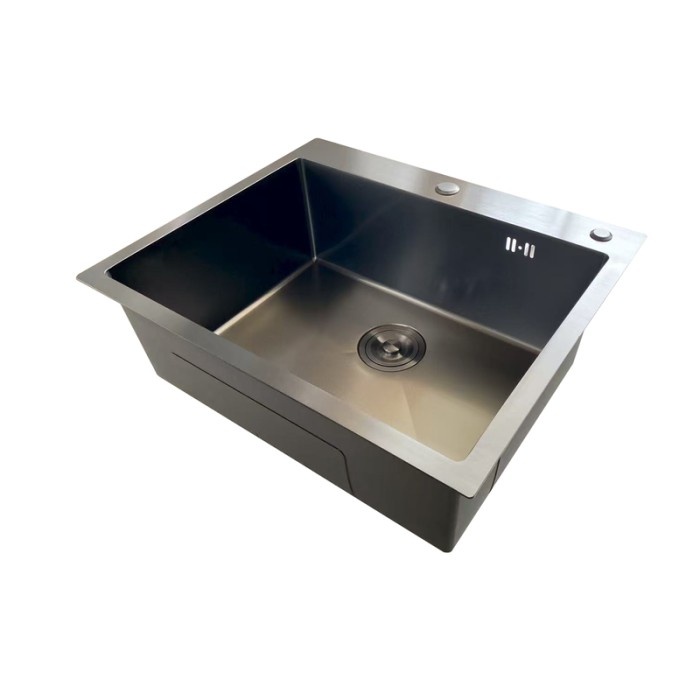 Мийка Mixxus MH6050 Micro Decor Graphite (3.0/0.8) з нерж. сталі (колір графіт) (MI8221) Мийка Mixxus MH6050 Micro Decor Graphite (3.0/0.8) з нерж. сталі (колір графіт) (MI8221)