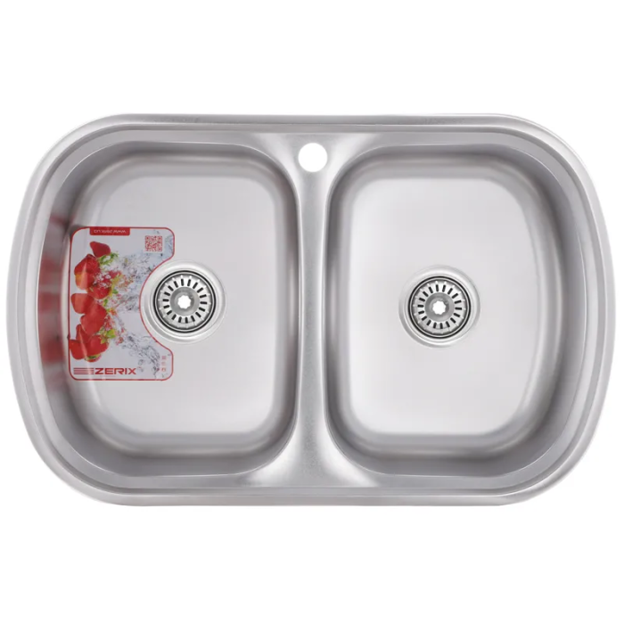 Мийка кухонна ZERIX Z7749-08-180D (decor) (ZM0566) Мийка кухонна ZERIX Z7749-08-180D (decor) (ZM0566)