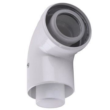 Коліно 90 градусів, d=60/100 mm CE.00.34 C Конденсаційне