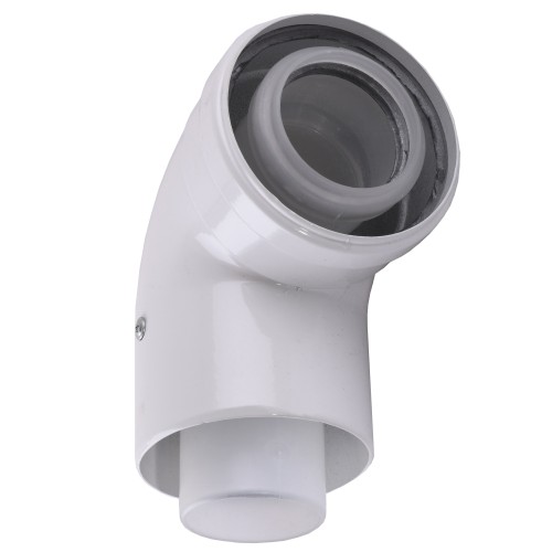 Коліно 90 градусів, d=60/100 mm CE.00.34 C Конденсаційне