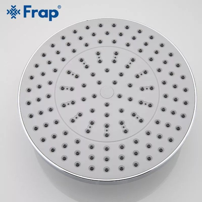 Душева система з верхнім душем Frap F2418, вилив, лійка 4 режими, хром