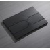 Панель змиву Koer KT-0604-05 240x160x10mm пластикова, кнопка закруглена (колір чорний матовий) (KR5324)
