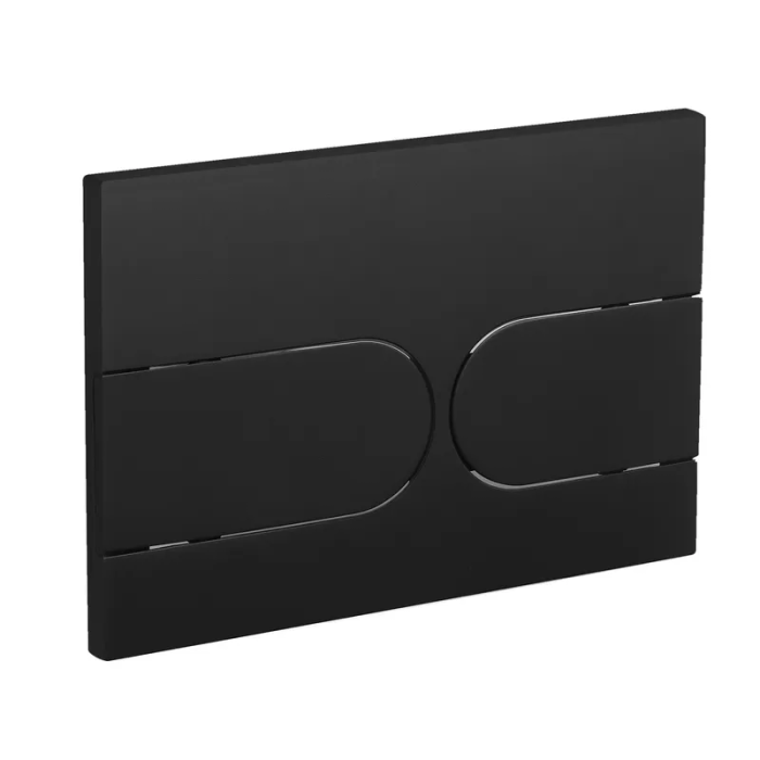 Панель змиву Koer KT-0604-05 240x160x10mm пластикова, кнопка закруглена (колір чорний матовий) (KR5324) Панель змиву Koer KT-0604-05 240x160x10mm пластикова, кнопка закруглена (колір чорний матовий) (KR5324)