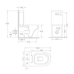 Чаша унітазу-компакту Mixxus Ellipse-0403-T3 Bowl 640х360х835 Tornado 3.0 без сидіння (MI8345)