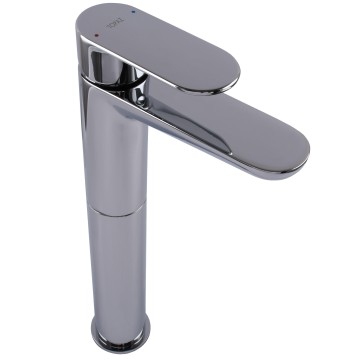 Змішувач для умивальника TOPAZ BARTS TB 07203-H36 високий H-305мм ,на гайці,шланги TAQ-M1055,D35