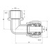 Кут обтискний Thermo Alliance Forte 16х1/2" ЗР SF175W1615