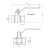Кран кульовий Thermo Alliance Forte 1/2" ВР для води (ручка) SF600W15