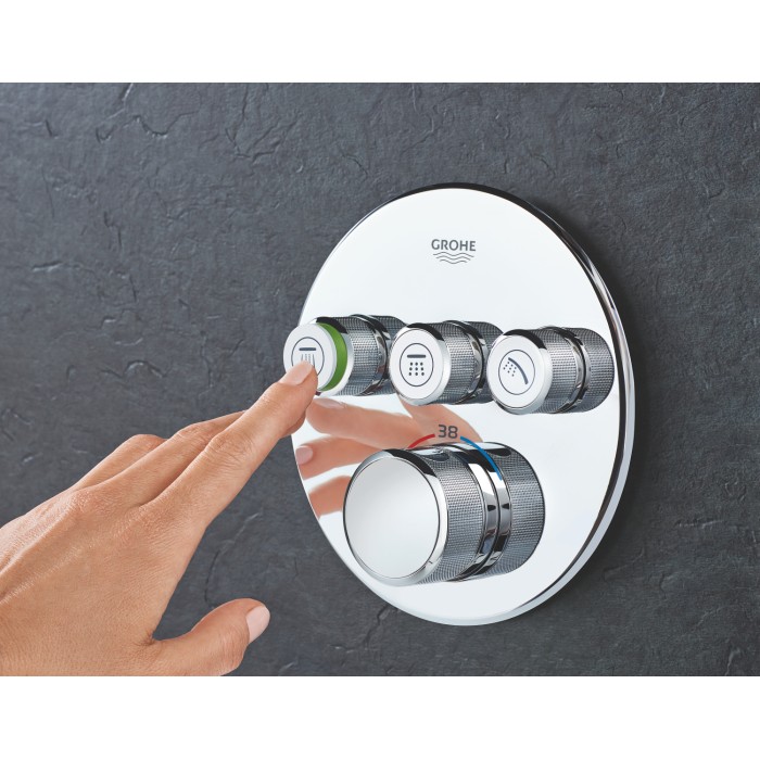Термостат прихованого монтажу на 3 споживача Grohe Grohtherm SmartControl (29121000) Термостат прихованого монтажу на 3 споживача Grohe Grohtherm SmartControl (29121000)