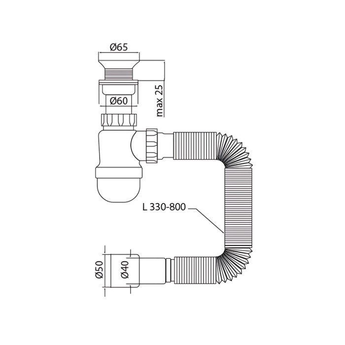 Сифон для умивальника Mixxus SU-06-A 1 1/2"x40 з пластиковим випуском (MI8183) Сифон для умивальника Mixxus SU-06-A 1 1/2"x40 з пластиковим випуском (MI8183)