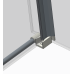 Бічна стінка до кабіни Koer SR SW01-90x200-TR-01 прозоре скло Easy Clean 8мм, хром (KR5381)