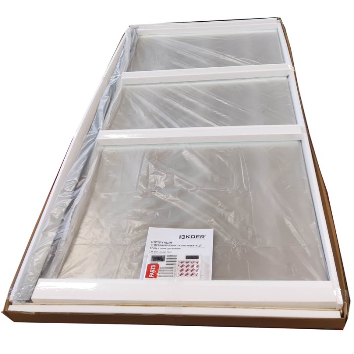 Бічна стінка до кабіни Koer SR SW01-90x200-TR-01 прозоре скло Easy Clean 8мм, хром (KR5381) Бічна стінка до кабіни Koer SR SW01-90x200-TR-01 прозоре скло Easy Clean 8мм, хром (KR5381)