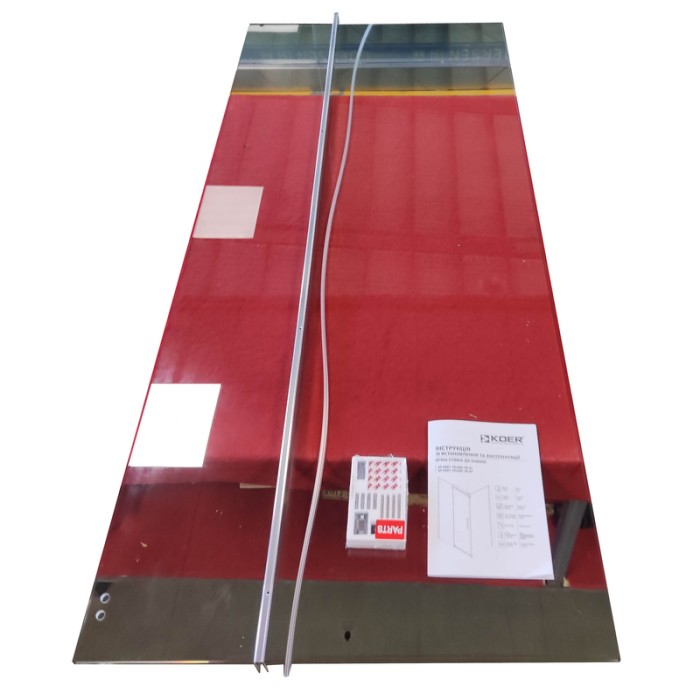 Бічна стінка до кабіни Koer SR SW01-90x200-TR-01 прозоре скло Easy Clean 8мм, хром (KR5381) Бічна стінка до кабіни Koer SR SW01-90x200-TR-01 прозоре скло Easy Clean 8мм, хром (KR5381)