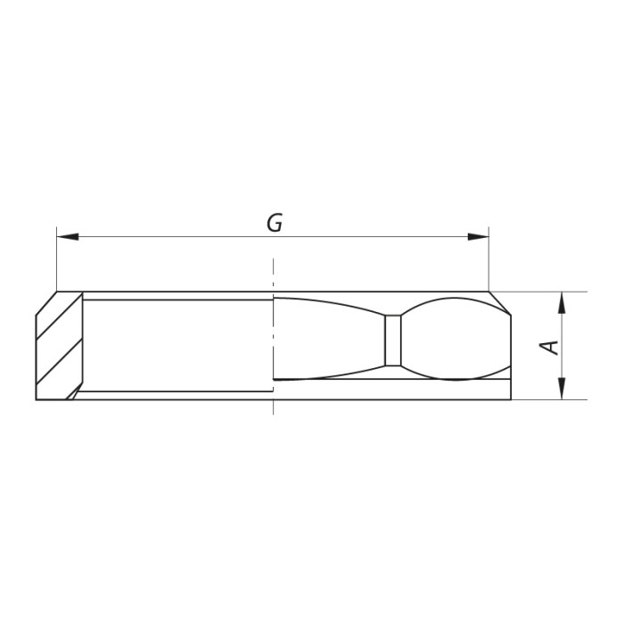 Контрольна гайка 3/4" Koer KF.K08 (KF0002) Контрольна гайка 3/4" Koer KF.K08 (KF0002)