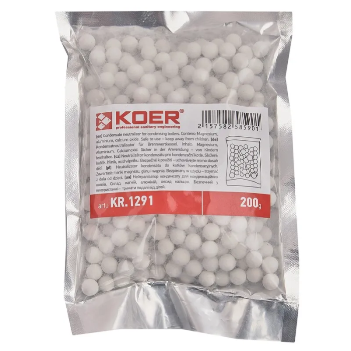 Нейтралізатор конденсату котла Koer KR.1291 гранули 200g (KR5859) Нейтралізатор конденсату котла Koer KR.1291 гранули 200g (KR5859)