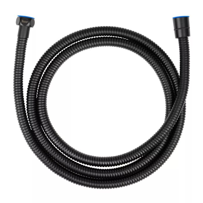 Душовий шланг WEZER WKR-008-180B, 180 см, чорний Душовий шланг WEZER WKR-008-180B, 180 см, чорний