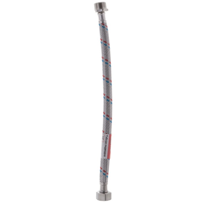 Гнучкий шланг для підключення води гайка 1/2'' - Штуцер 1/2'' (30 см) Zerix (ZX1560) Гнучкий шланг для підключення води гайка 1/2'' - Штуцер 1/2'' (30 см) Zerix (ZX1560)